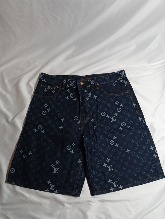 Louis Vuitton Other - Louis Vuitton Navy Monogram Denim Shorts